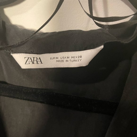 Zara Black V-Neck Dress - Picture 2 of 16